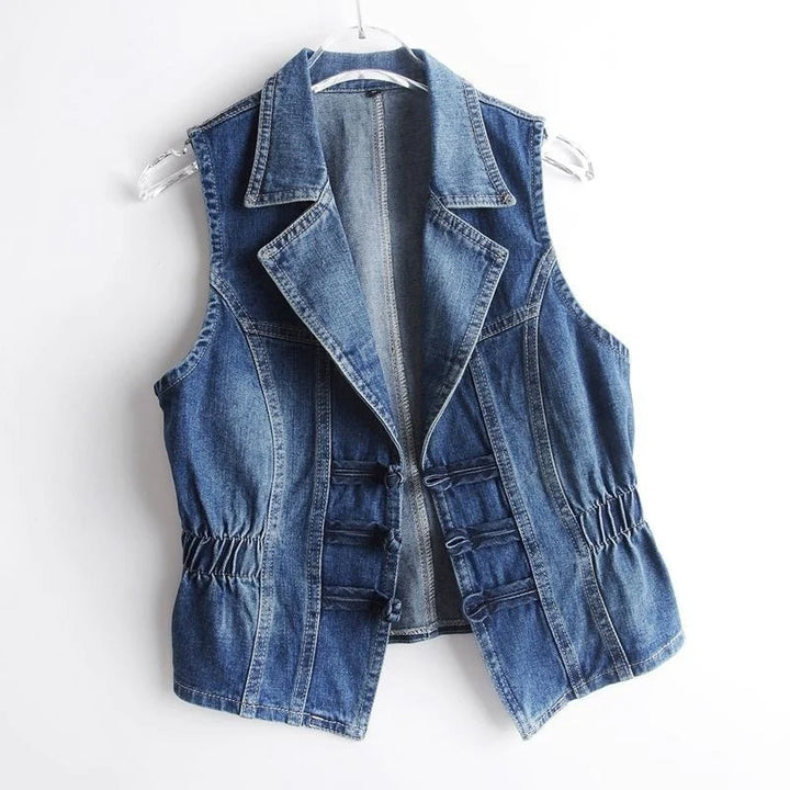 Celestial Denim Vest by Valentina Rossi