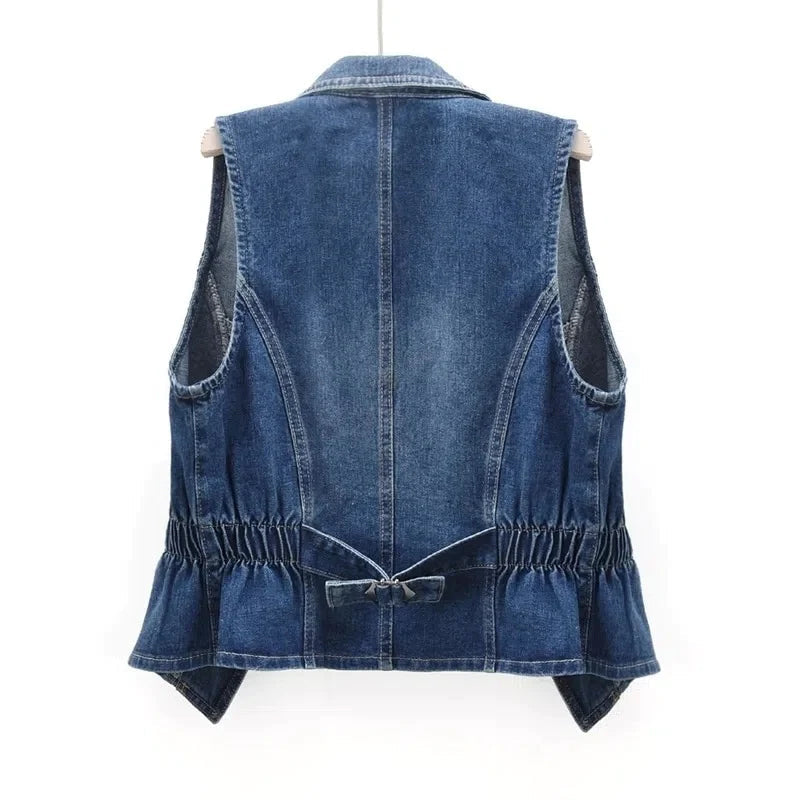 Celestial Denim Vest by Valentina Rossi