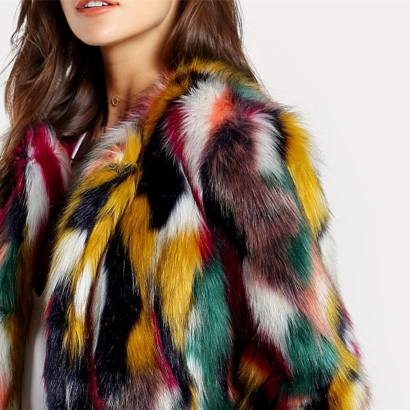 Valentina Rossi Plush Faux Fur Jacket