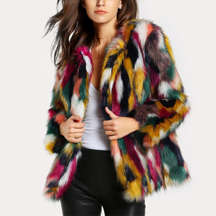 Valentina Rossi Plush Faux Fur Jacket