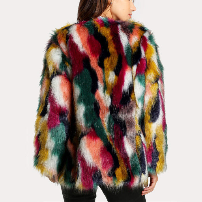 Valentina Rossi Plush Faux Fur Jacket