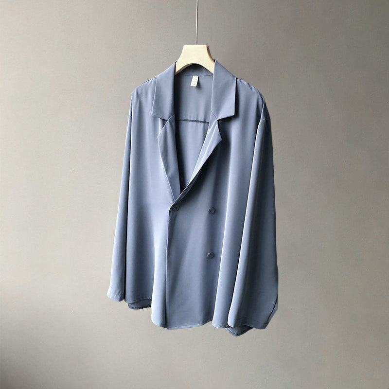 Valentina Rossi Pearl-Embellished Light Blazer