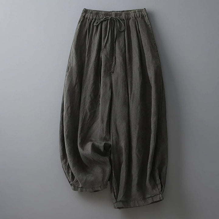 Elegant EVA Linen Trousers
