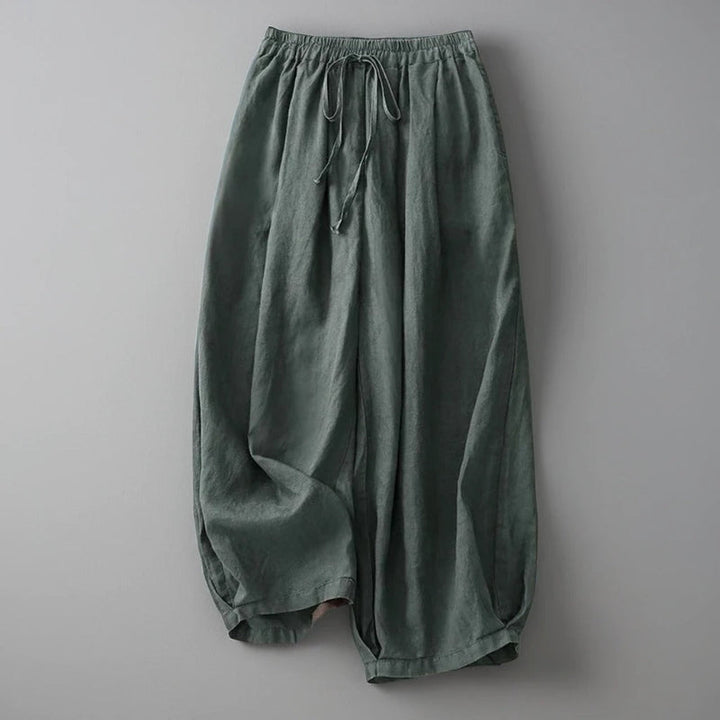 Elegant EVA Linen Trousers