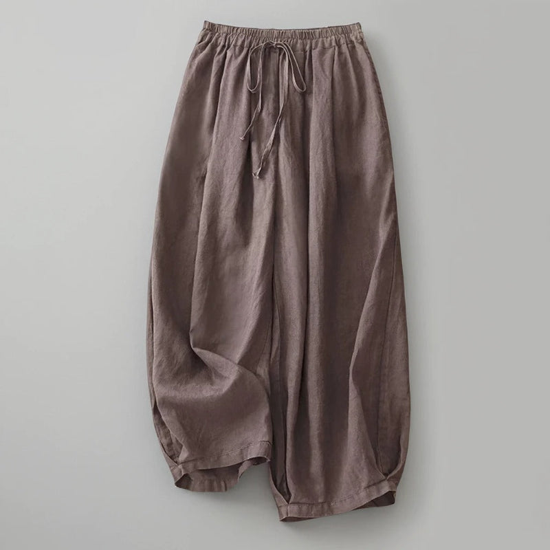 Elegant EVA Linen Trousers