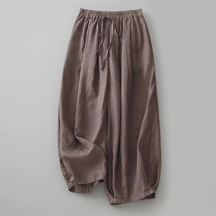 Elegant EVA Linen Trousers