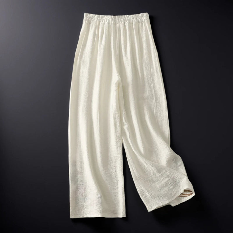 Floral Linen Trousers