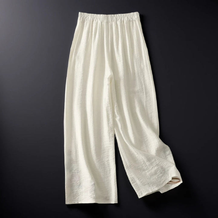 Floral Linen Trousers