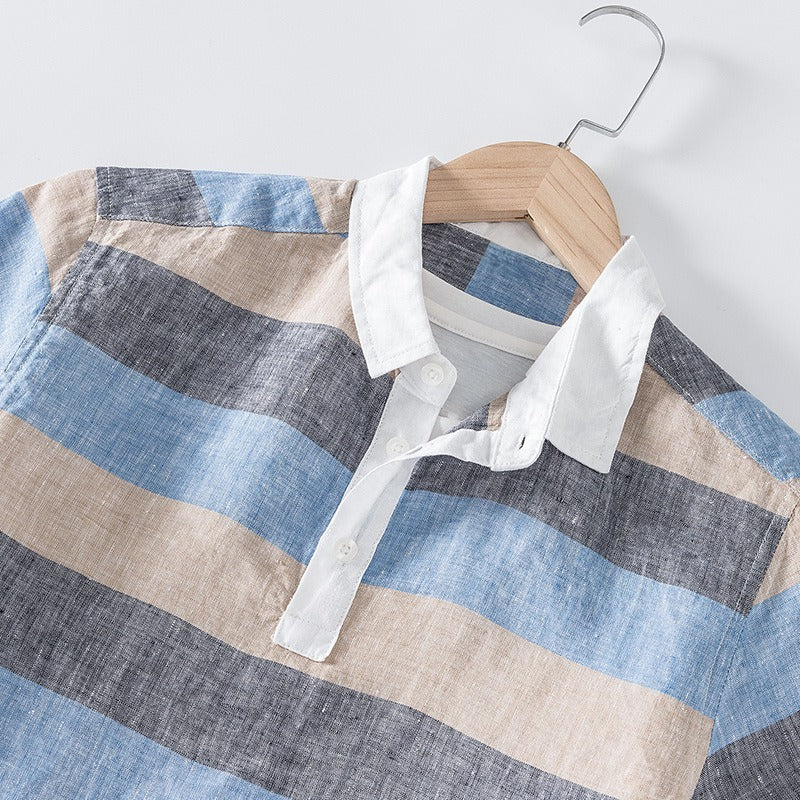 CARLO LINEN BUTTON-DOWN SHIRT