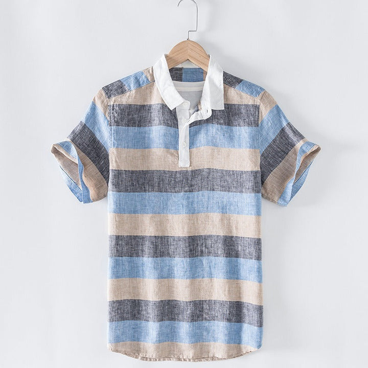 CARLO LINEN BUTTON-DOWN SHIRT