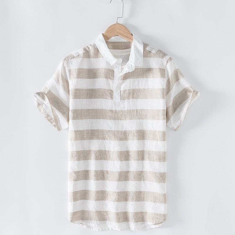 CARLO LINEN BUTTON-DOWN SHIRT