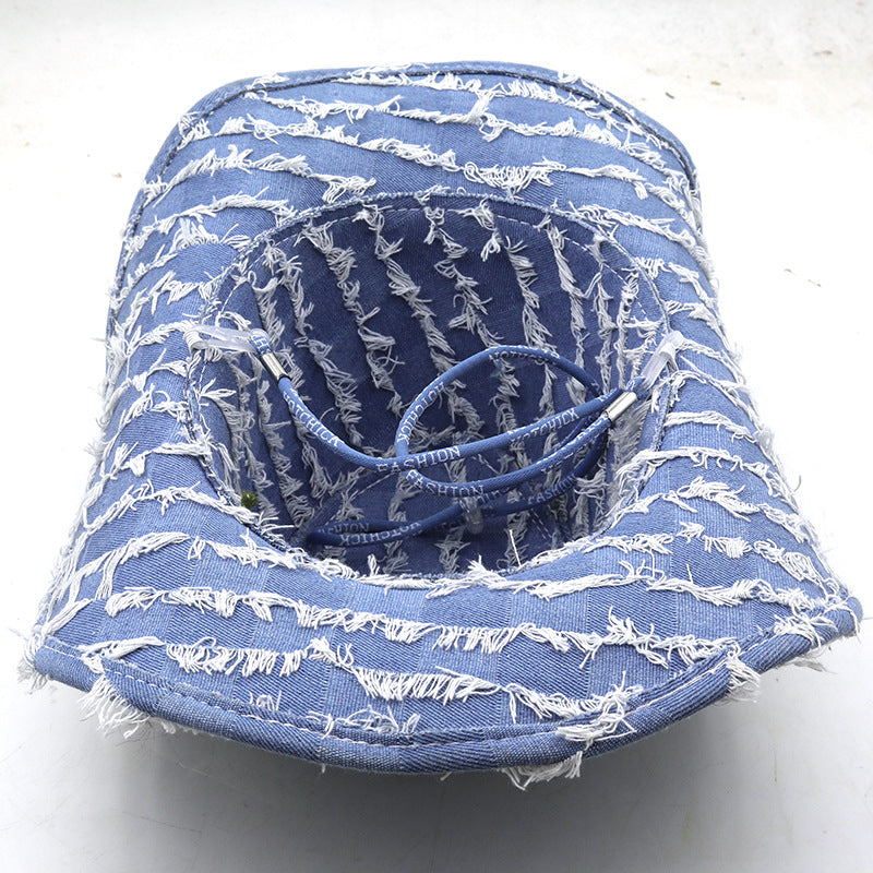 Western Style Denim Rodeo Hat