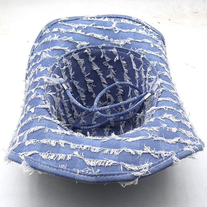 Western Style Denim Rodeo Hat
