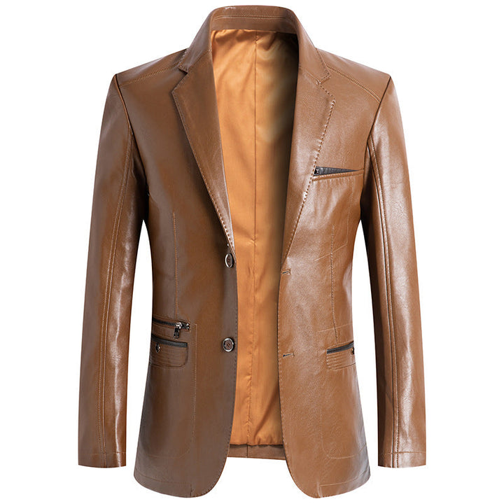 Luxurious Leather Blazer by RICHY