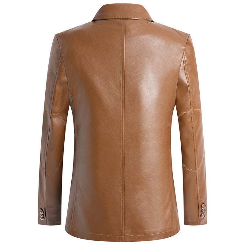 Luxurious Leather Blazer by RICHY