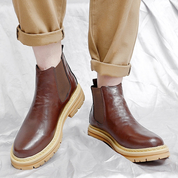 Authentic Leather Chelsea Boots