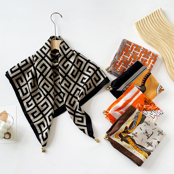 Vibrant Herringbone Woven Scarf for Women with Stylish Pattern