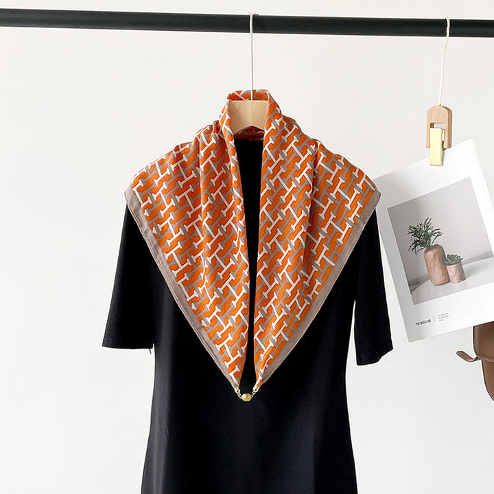 Vibrant Herringbone Woven Scarf for Women with Stylish Pattern